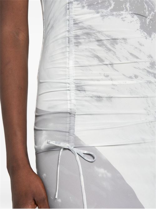 Abito donna midi Patrizia Pepe con stampa grigio/bianca PATRIZIA PEPE | 2A3052J423YA45